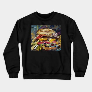 Glamburger Textured painting Crewneck Sweatshirt